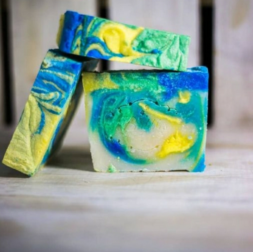 Coconut Lime Soap - Slice